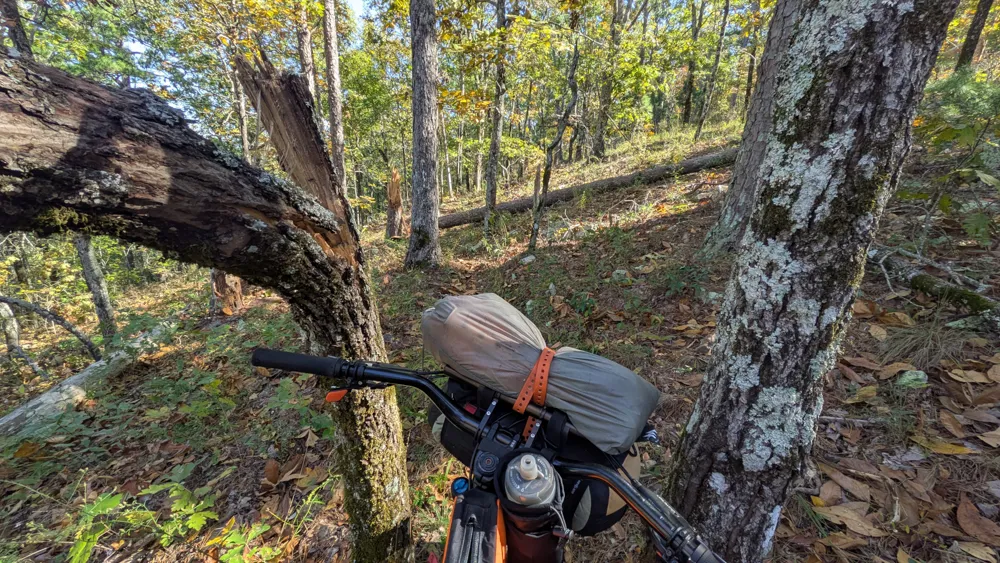 Biking on the Ouachita Trail