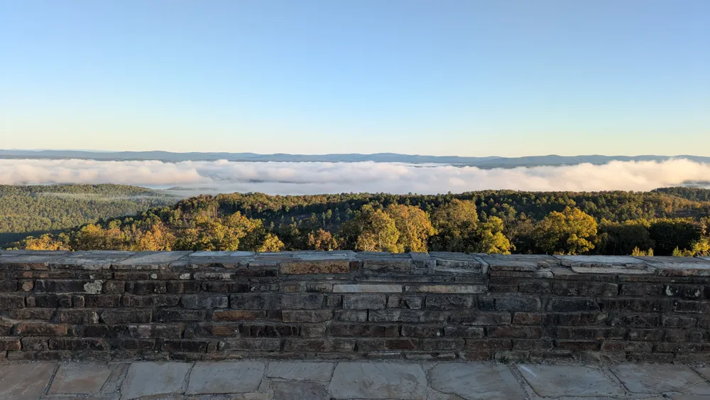 View of Lake Ouachita from the LOViT trail