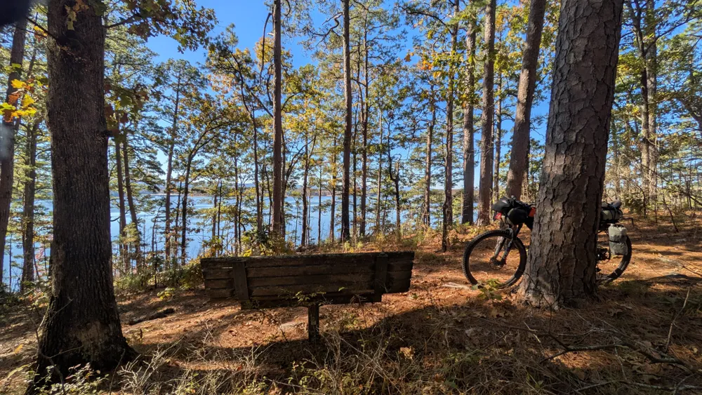 View of Lake Ouachita from Tomkins Bend trails