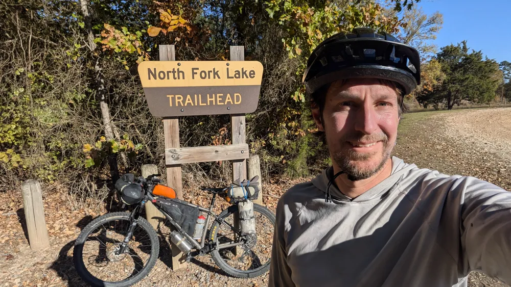 Self-portrait at the North Fork Lake trailhead